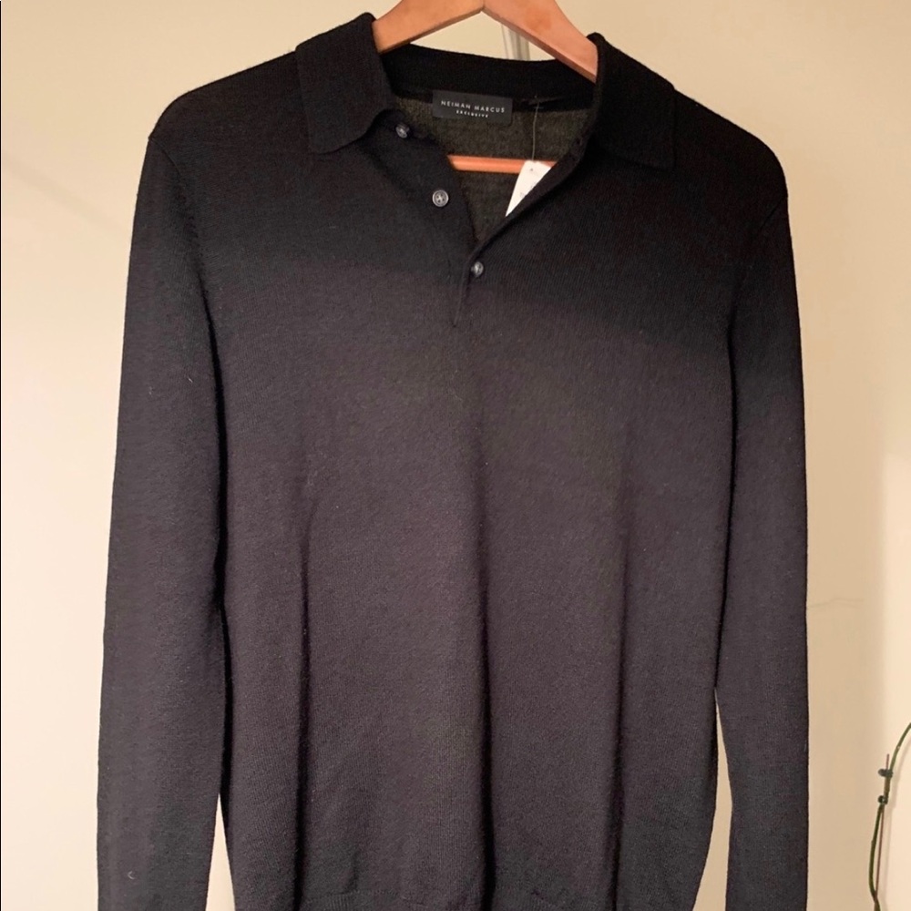 Neiman Marcus Cashmere/Silk Polo Sweater *nwt*
